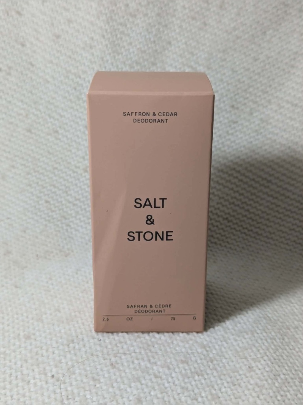 Saffron & Cedar Salt & Stone Extra-Strength Aluminum-Free Deodorant，2.6 oz，NIB